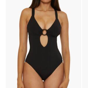 NWOT - Becca Standard Marble Canyon Ring One Piece Swimsuit, Adjustable - Size M